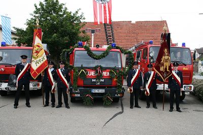 Fahrzeugweihe LF10 Feuerwehr Burgheim